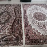 دو عدد فرش ۶ متری ماشینی ۷۵۰ شانه تکی و جفت فروشی