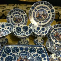 سرویس پذیرایی و غذا خوری شش نفره لیلی|ظروف سرو و پذیرایی|تهران, اختیاریه|دیوار