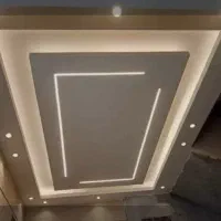 کناف کاری لاین نوری سقف فلت|خدمات پیشه و مهارت|تاکستان, |دیوار