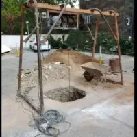 مغنی چاه  چاه کن حفرچاه حفر خندق لوله بازکنی