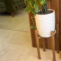 پایه گلدان چوبی