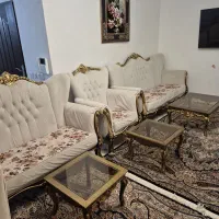 سرویس مبل نیمه سلطنتی و میز نهار خوری