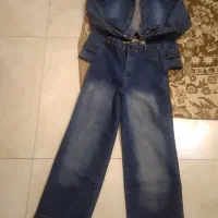 شلوار نوی نو مام فیت راسته بگ   لگ   شلوارمشکی نو