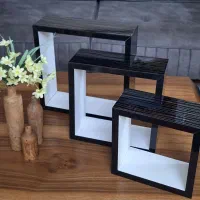 شلف سه عددی جنس هایگلاس و رومیزی|کتابخانه، شلف، قفسه‌های دیواری|کرج, کیانمهر|دیوار