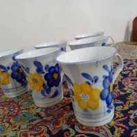 سرویس ۱۸ پارچه گل پنبه ای|ظروف سرو و پذیرایی|رشت, آب آسیاب|دیوار