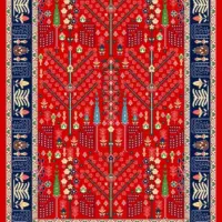 فرش ۶متره برای  بافت داده میشه