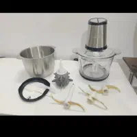 خردکن تک کاسه و دو کاسه پیرکس استیل ۶ تیغه گارانتی