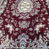 گالری فرش فراشی جفت ۱۲متری زرشکی تمام نخ