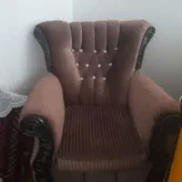 فروش مبلمان قهوه ای سالم و تمیز