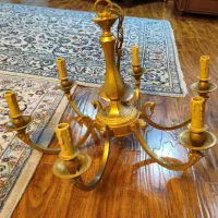 لوستر برنجی ۶ شاخه