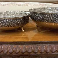 ظروف مس پایه برنج|صنایع دستی و سایر لوازم تزئینی|فولادشهر, C8|دیوار