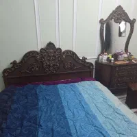 تخت دو نفره با میزتوالت سرویس خواب۱۸۰در۲تشک مجانی