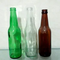 بطری دلستری قهوه ای سبز شفاف