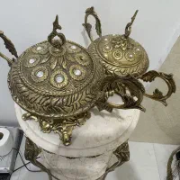 شکلات خوری و گلدون برنز