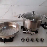 تعدادی قابلمه و ماهی تابه استیل|ظروف پخت‌وپز|تهران, خواجه نصیر طوسی|دیوار