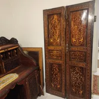 درب قاجاری چوب گردو عتیقه