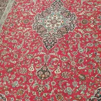 فرش ماشینی قرمز قدیمی سالم