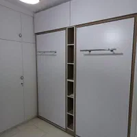 تخت تاشو/تخت/کم جا/کمد/MDF|تخت و سرویس خواب|کرج, باغستان|دیوار