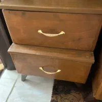 دراور و آینه و پا تختی چوبی|تخت و سرویس خواب|گرگان, |دیوار