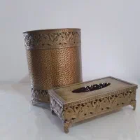 جا دستمال کاغذی و سطل آنتیک نو