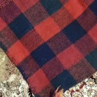 جاجیم پشم قدیمی ۵۰ ساله عتیغه دستباف|کلکسیون اشیاء عتیقه|شیراز, انجیر|دیوار