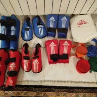 لوازم کاراته از ۵ تا ۱۰ سال قرمز وآبی