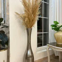 گلدان با گل پامپاس شیک وزیبا|صنایع دستی و سایر لوازم تزئینی|لاهیجان, شهرک سلمان فارسی|دیوار