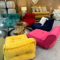 مبل تک نفره پینترستی تکیه گاه متحرک