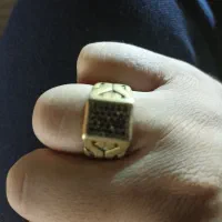 انگشتر مردانه طلا هندی