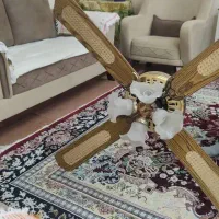 پنکه لوستری پره چوبی اصلی