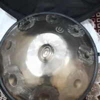 هنگ درام استیل ضد زنگ طلاییه همراه کیف