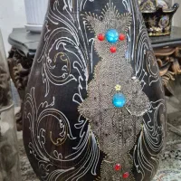 گلدان سفالی بلند|گل مصنوعی|خرمشهر, |دیوار