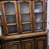 بوفه ویترین چوبی