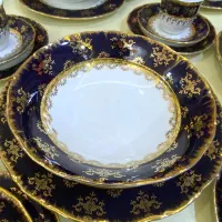 سرویس چینی سورمه ای سلطنتی غذاخوری ۱۲ نفره|ظروف سرو و پذیرایی|تهران, جوانمردان (اندیشه)|دیوار