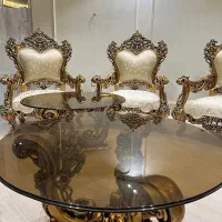 مبل مصری کلاسیک نه نفره|مبلمان خانگی و میز عسلی|هادی شهر, |دیوار