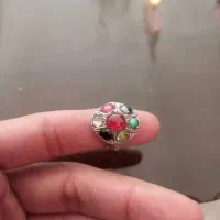 انگشتر نقره هفت جواهره