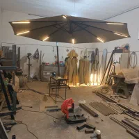 چتر فضای باز پایه کنار و پایه وسط