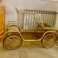 میز بار دو طبقه شیشه ای