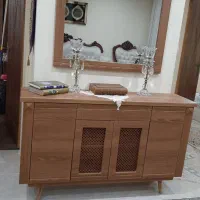 میز کنسول ۴ در با میز تلوزیون ۲ کشو و دو در|میز تلویزیون|ری, منصوریه منگل|دیوار