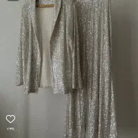 کت و شلوار پولکی سایز ۴۴تا۴۸