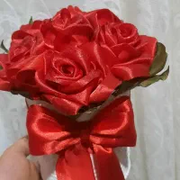 گلهای ربانی قرمز یلدایی|گل مصنوعی|کرج, حصارک بالا|دیوار