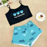 ست کراپ شورتک گیاهی طرح متنوع سایز ۳۸ تا ۴۴|لباس|بوشهر, |دیوار