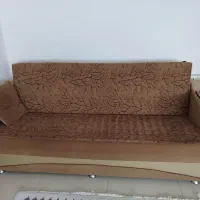 مبل تخت خواب شو جلو مبلی و میز تلویزیون