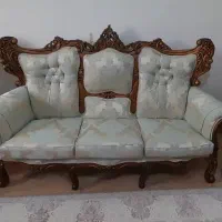 فروش فوری مبل و میز نهارخوری استیل درحدنو