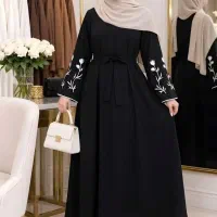 پیراهن عبایی گل لاله الیزه باکیفیت با ارسال رایگان