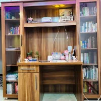 میز تحریر  به همراه کتابخانه تمام MDF