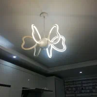 لوستر پروانه ای ۶شاخه ال ای دی