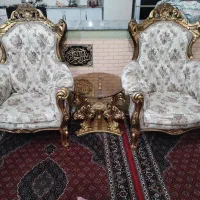 مبل سلطنتی هفت نفره|مبلمان خانگی و میز عسلی|جوانرود, |دیوار