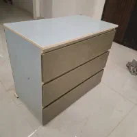 دراور ۳ کشابه هاگلاس رنگ کرم و سبز یشمی