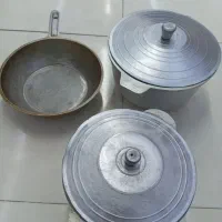 دوتا قابلمه و یک عدد تا چدن ریخته گری|ظروف پخت‌وپز|سبزوار, پاسداران|دیوار